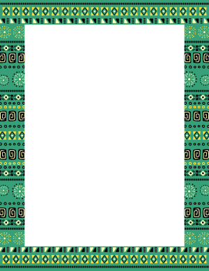 Turquoise African Border