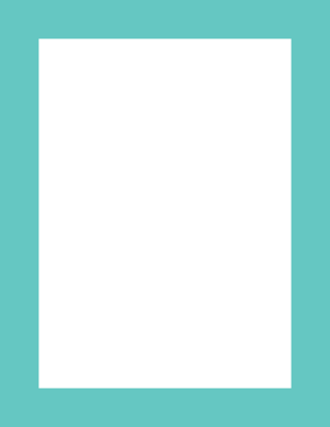 Turquoise Solid Border