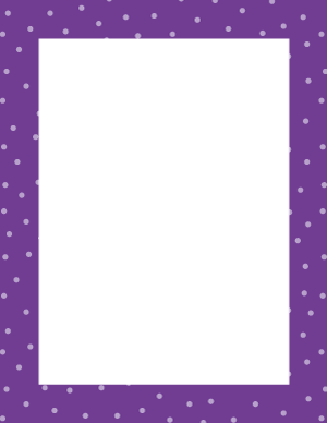 Violet Random Mini Polka Dot Border