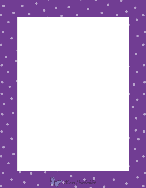 Violet Random Mini Polka Dot Border