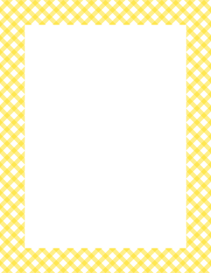 White And Yellow Diagonal Gingham Border