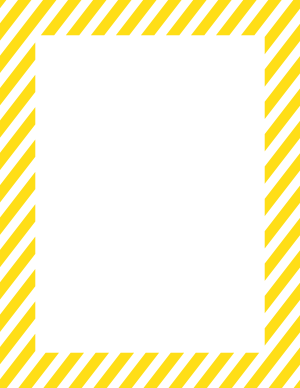 White And Yellow Diagonal Striped Border