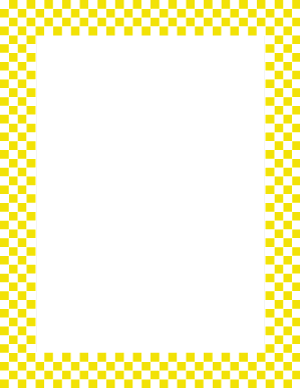 White and Yellow Mini Checkered Border