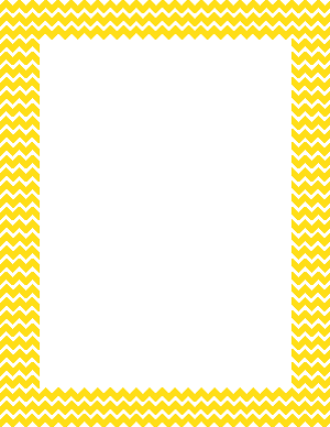 White And Yellow Mini Chevron Border