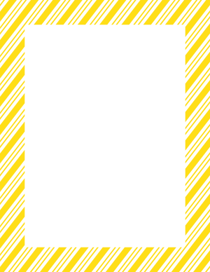 White and Yellow Peppermint Stripe Border