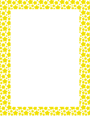 White and Yellow Star Border