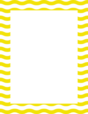 White and Yellow Wavy Stripe Border