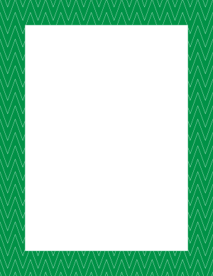 White on Green Pinstripe Chevron Border