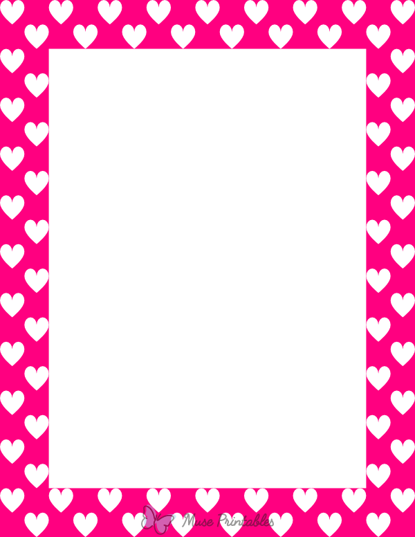printable pink hearts