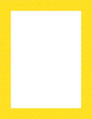 White on Yellow Pinstripe Chevron Border