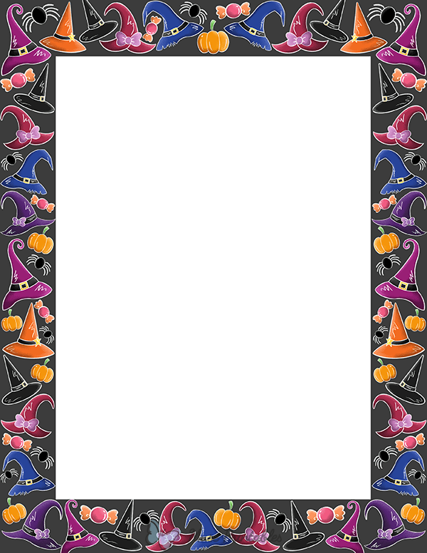Witch Hat Border