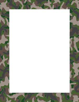 Woodland Camouflage Border