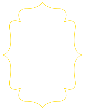 Yellow Bracket Frame Border
