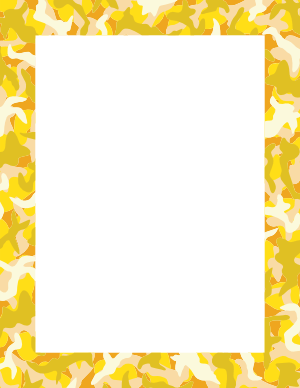 Yellow Camouflage Border