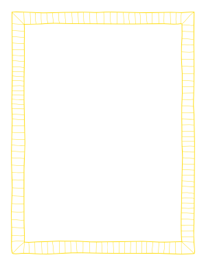 Yellow Doodle Frame Border