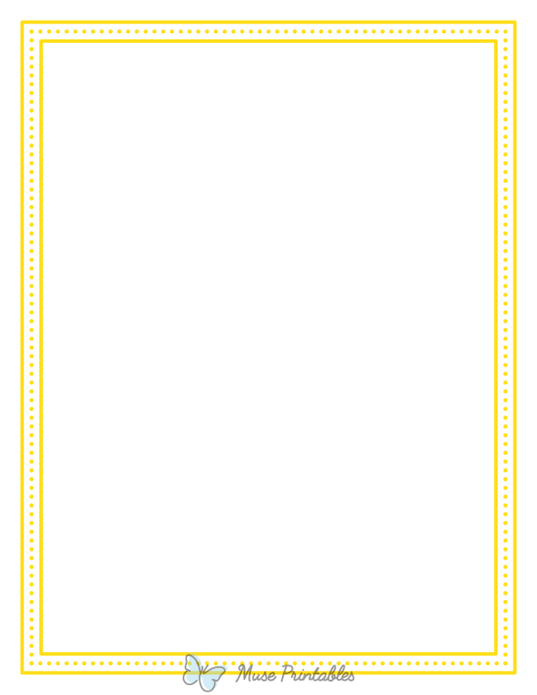 Yellow Dotted Frame Border