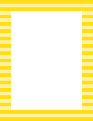 Yellow Horizontal Striped Border