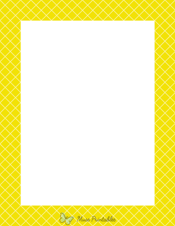 Yellow Lattice Border