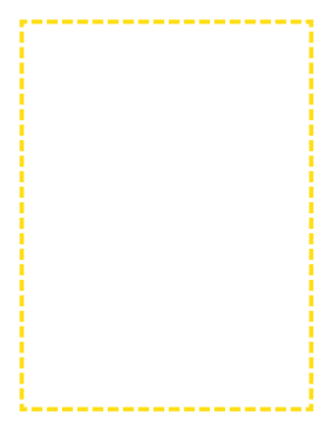 Yellow Medium Dashed Line Border