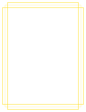Yellow Minimalist Line Border