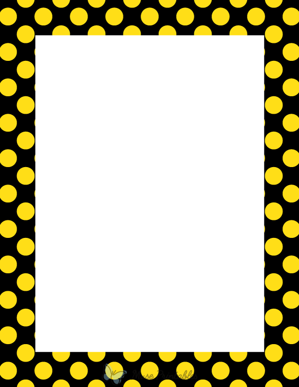 yellow black polka dot