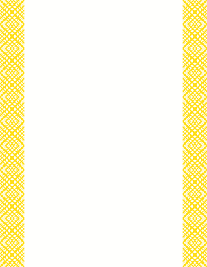 Yellow Overlapping Diamond Border