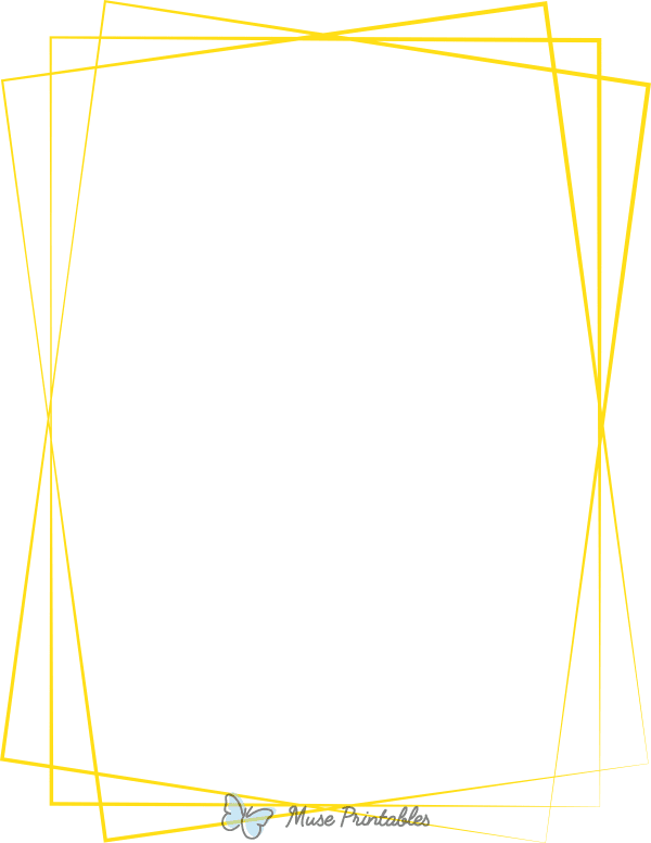 Yellow Overlapping Line Border
