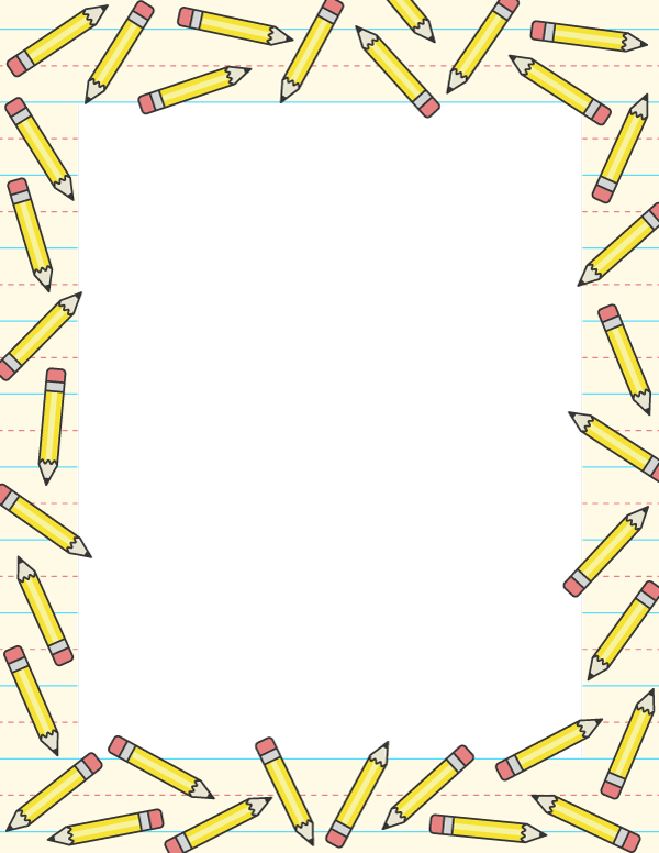 Yellow Pencil Border