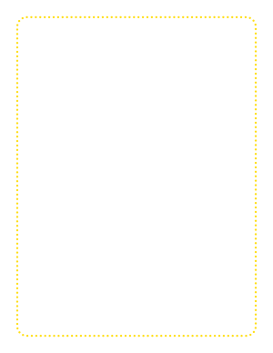 Yellow Rounded Thin Dotted Line Border