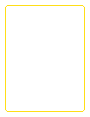 Yellow Rounded Thin Line Border