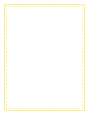 Yellow Solid And Dashed Line Border