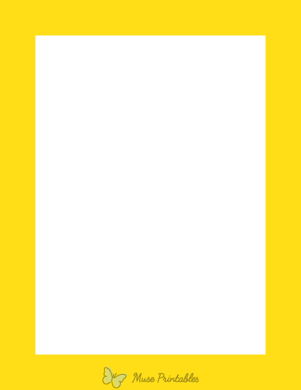 Yellow Solid Border