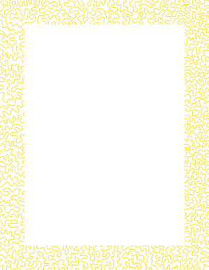 Yellow Squiggly Line Border