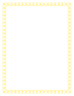Yellow Stitch Frame Border