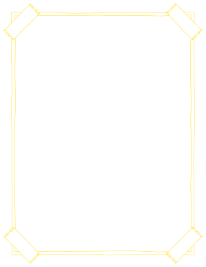 Yellow Taped Poster Border