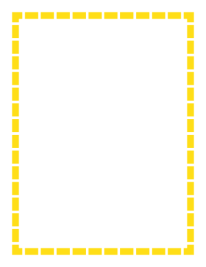 Yellow Thick Dashed Line Border