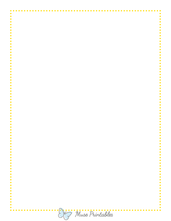 Yellow Thin Dotted Line Border