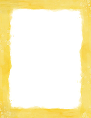 Yellow Watercolor Border