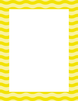 Yellow Wavy Stripe Border