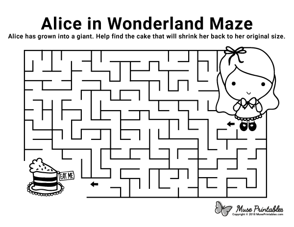 Alice in Wonderland Maze - easy