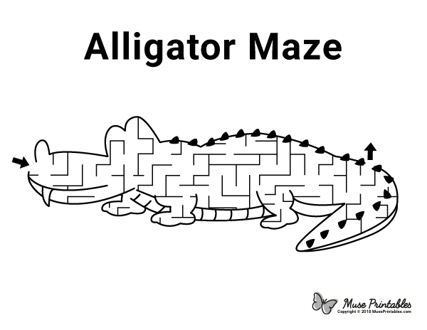 Alligator Maze - easy
