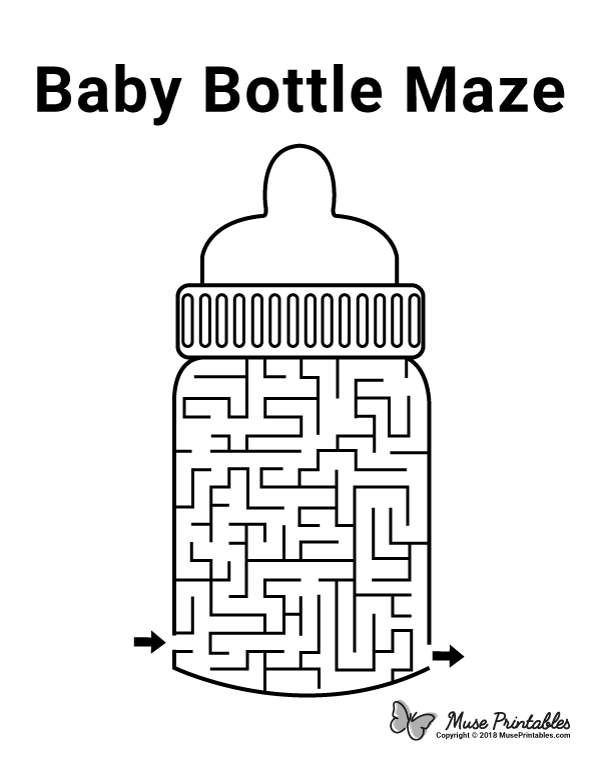 Baby Bottle Maze - easy