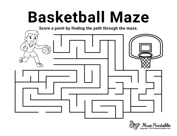 Basketball Maze - easy