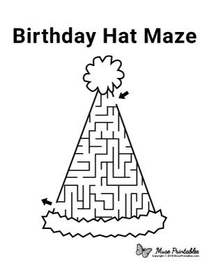 Birthday Hat Maze