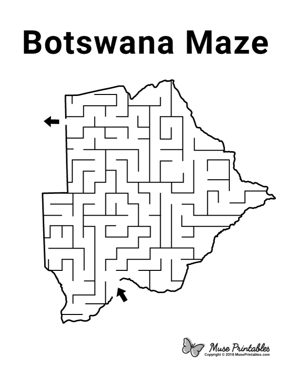 Botswana Maze - easy