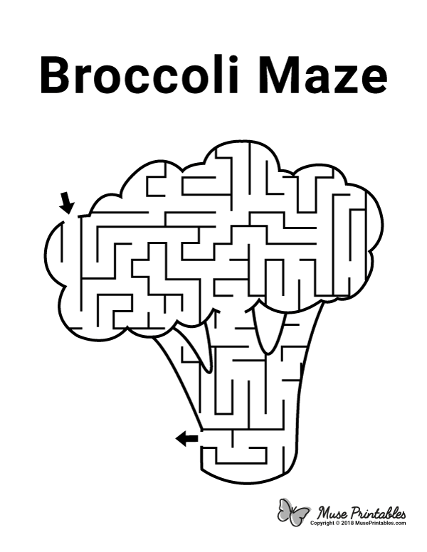 Broccoli Maze - easy