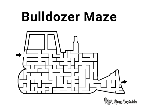 Bulldozer Maze - easy