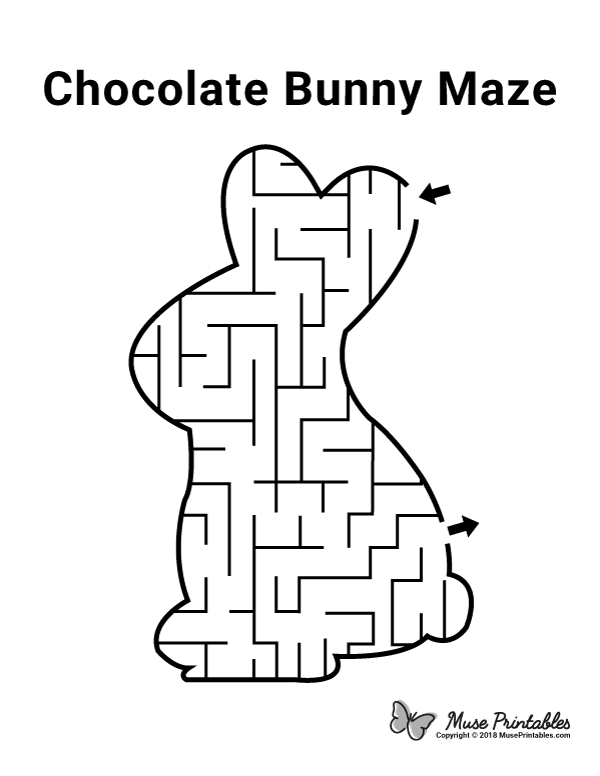 Chocolate Bunny Maze - easy