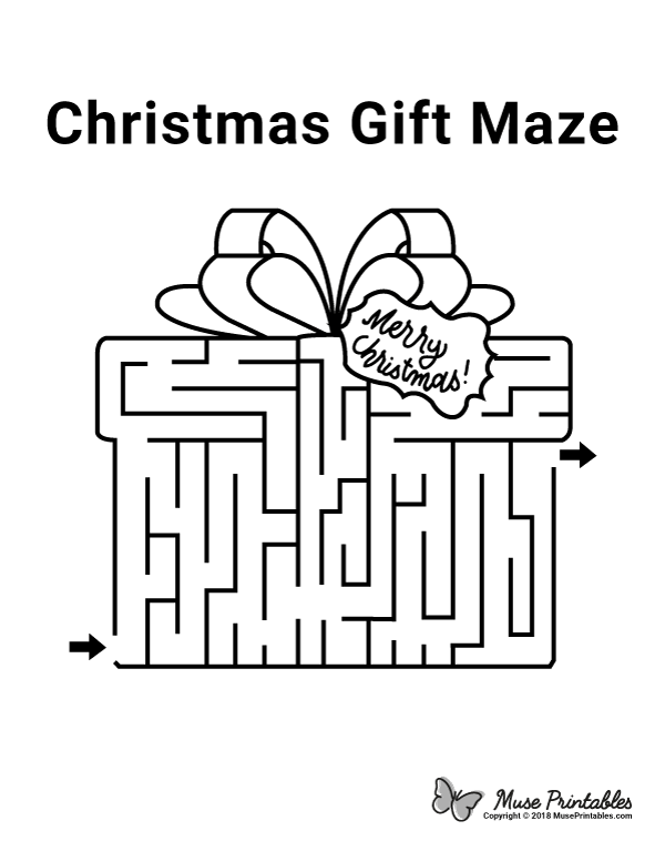 Christmas Gift Maze - easy