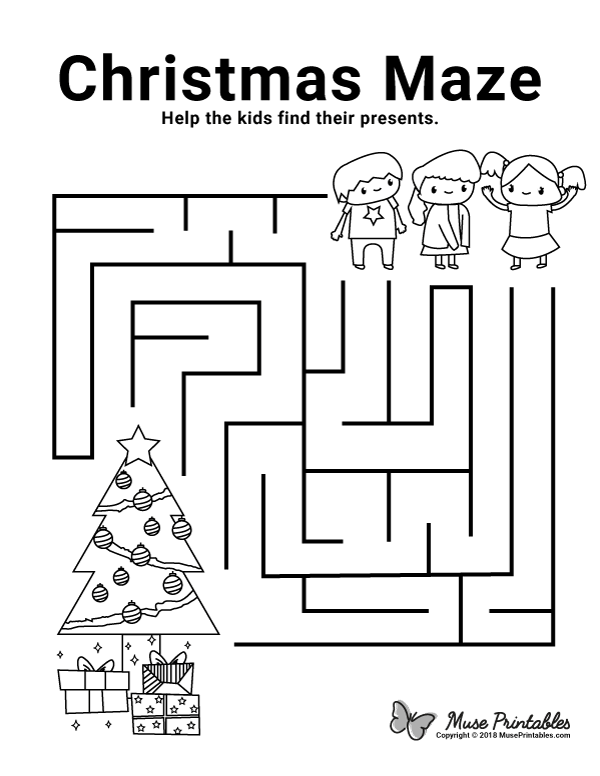 Free Printable Christmas Maze